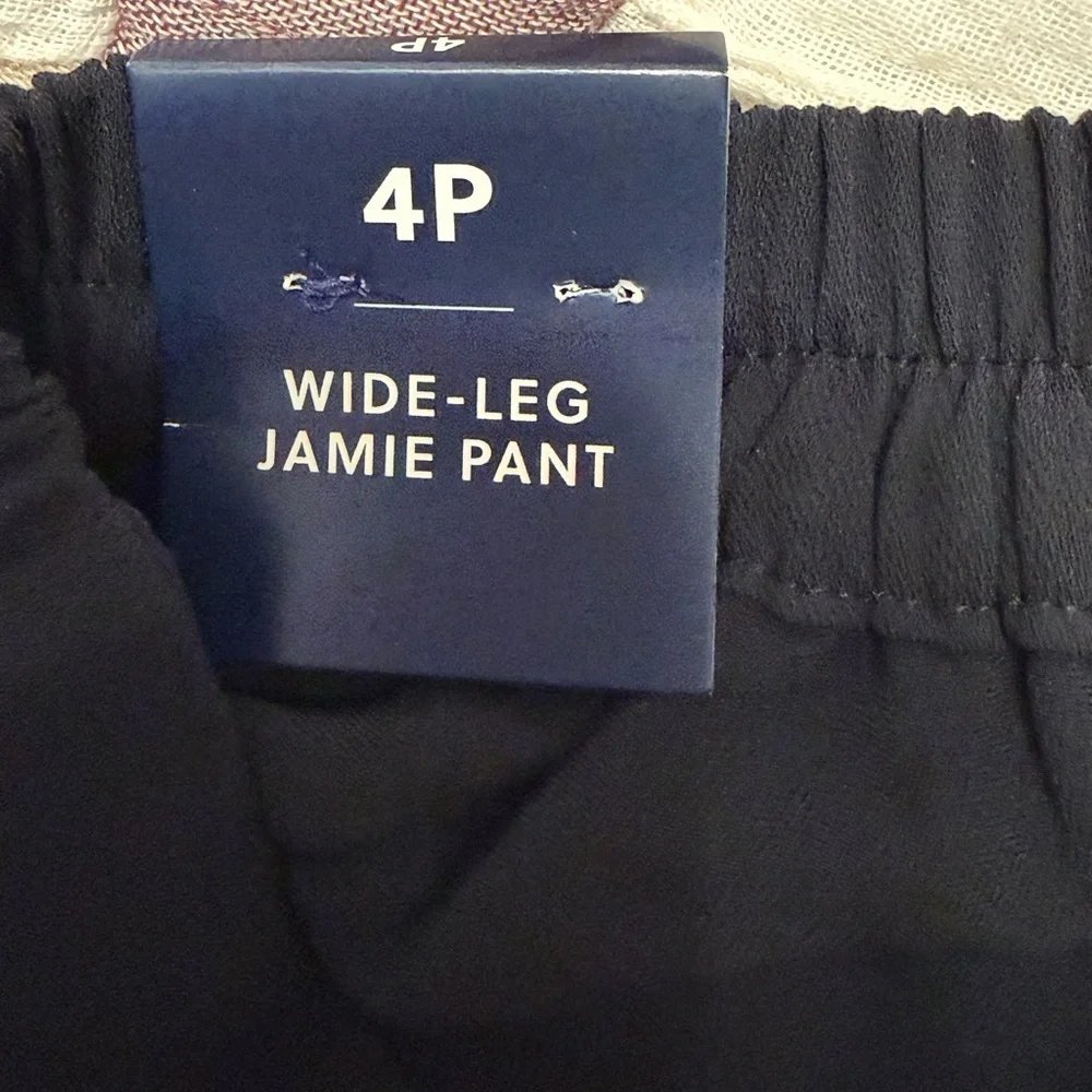 J. Crew Women’s Wide Leg Jamie Pants Trousers NWT 4P Classic Black